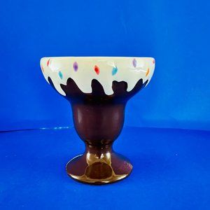 Ice Cream Sundae Dish, Porcelain, , Near Mint Condition, 5.25”(H)